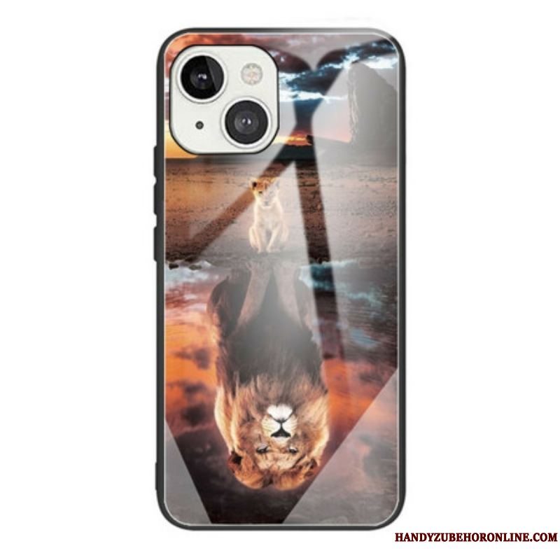 Cover iPhone 13 Mini Lion Cub's Dream Hærdet Glas