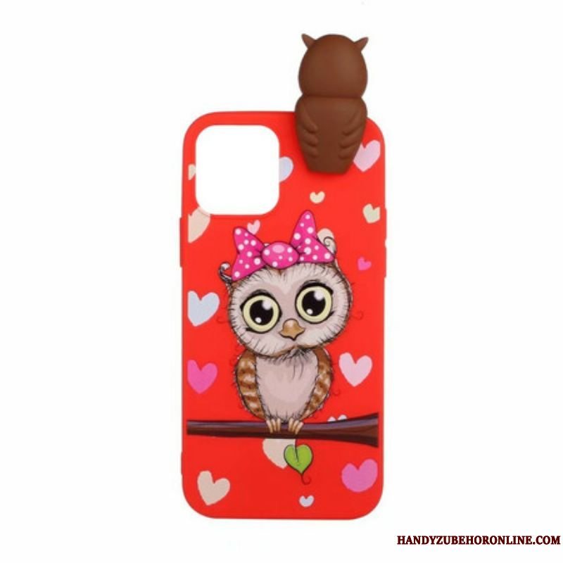 Cover iPhone 13 Mini Miss Owl 3d