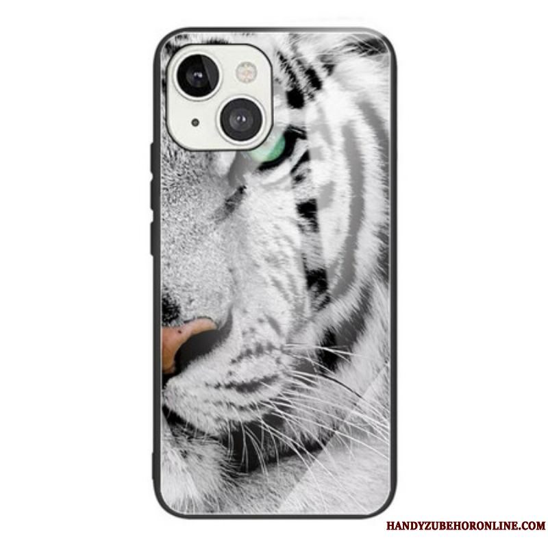 Cover iPhone 13 Mini Tiger Hærdet Glas