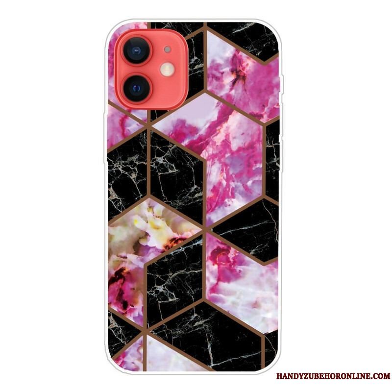 Cover iPhone 13 Mini Variabel Geometrisk Marmor