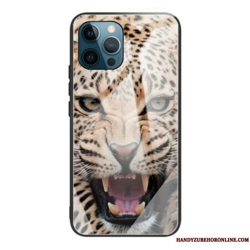 Cover iPhone 13 Pro Leopard Hærdet Glas