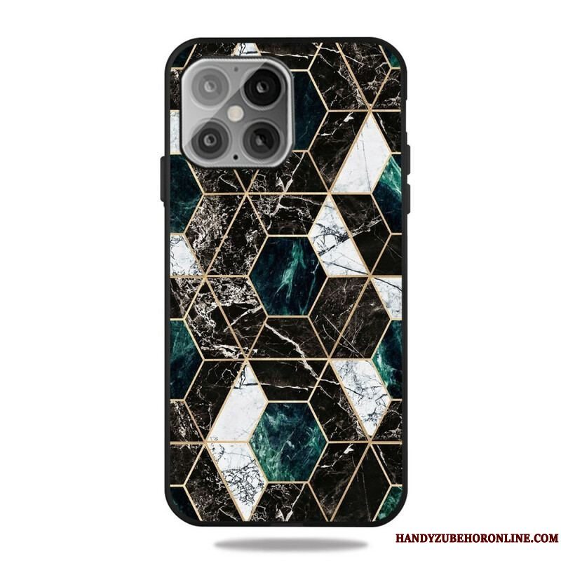 Cover iPhone 13 Pro Marmor Geometri