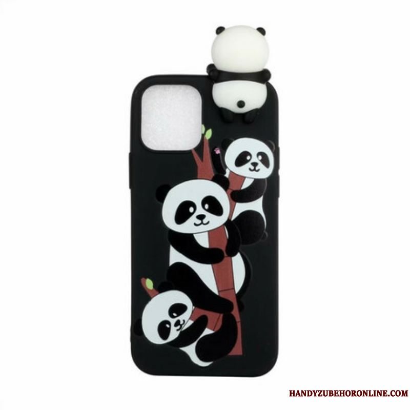Cover iPhone 13 Pro Max 3d Pandaer På Bambus