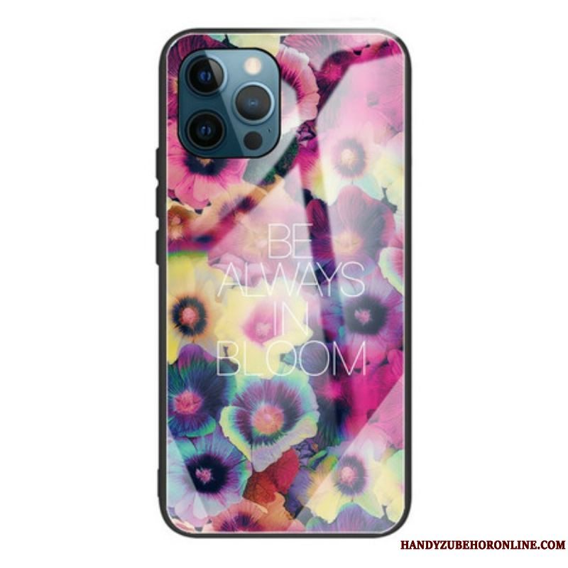 Cover iPhone 13 Pro Max Be Always In Bloom Hærdet Glas