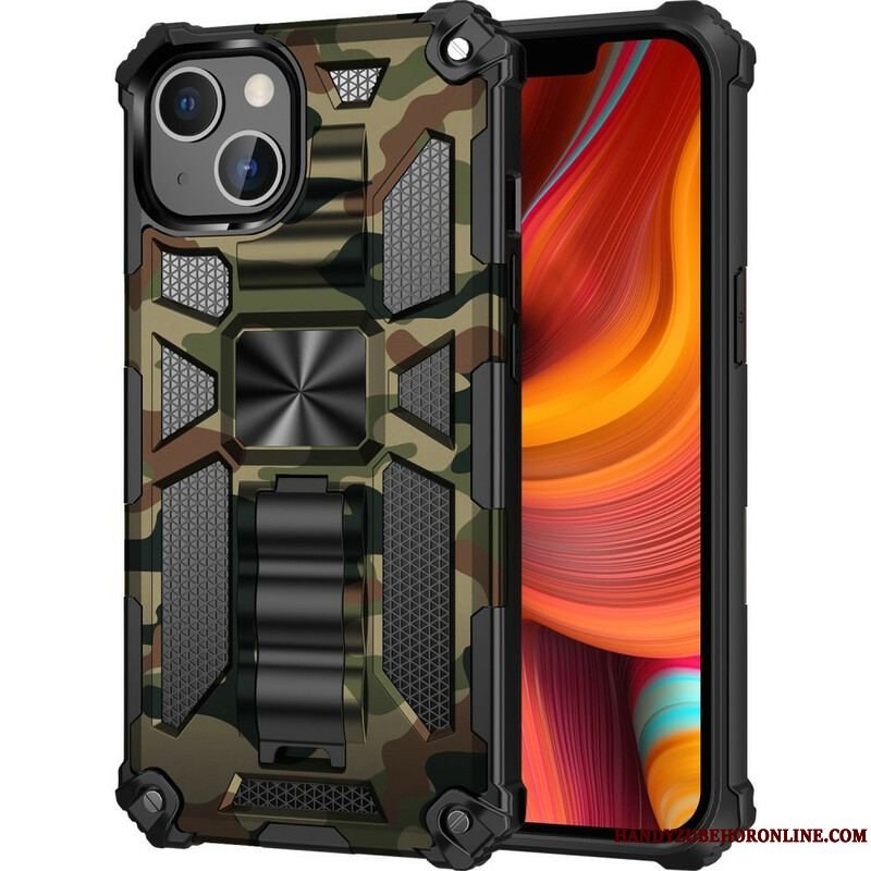 Cover iPhone 13 Pro Max Camouflage Aftagelig Støtte