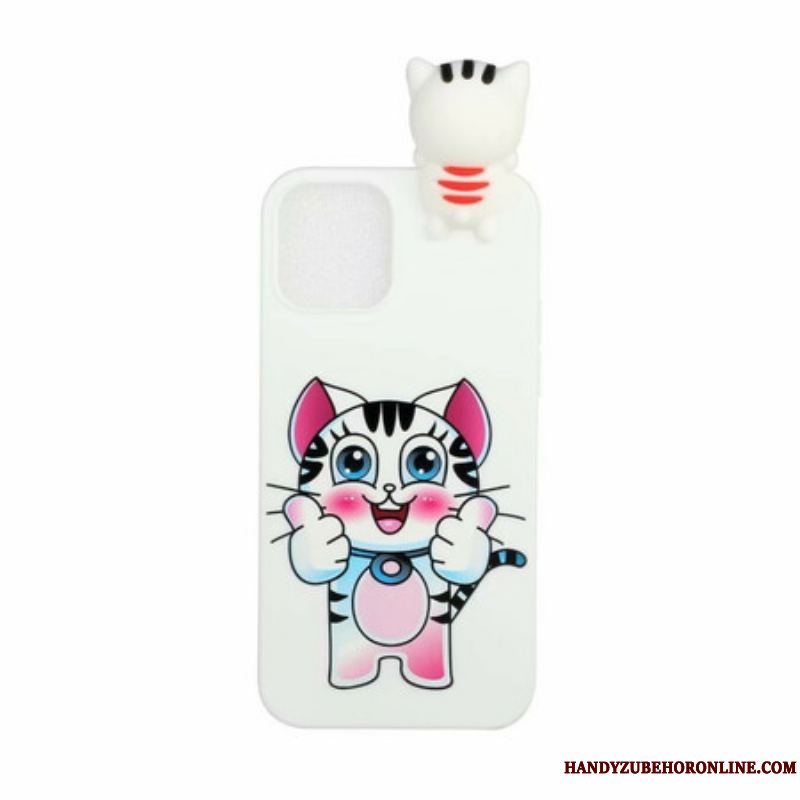 Cover iPhone 13 Pro Max Cat Fun 3d