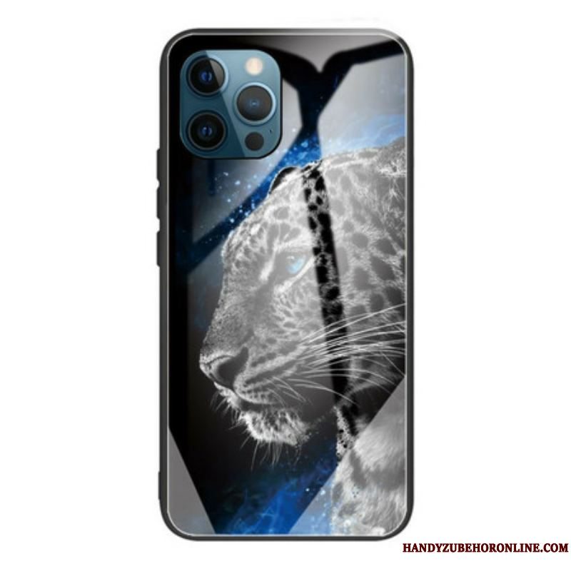Cover iPhone 13 Pro Max Feline Face Hærdet Glas