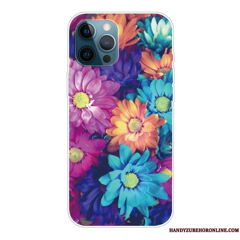 Cover iPhone 13 Pro Max Fleksible Blomster