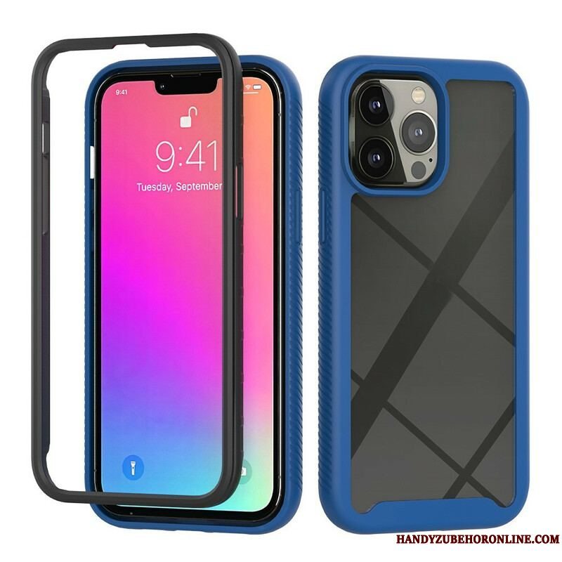 Cover iPhone 13 Pro Max Hybrid Design Silikone Kanter