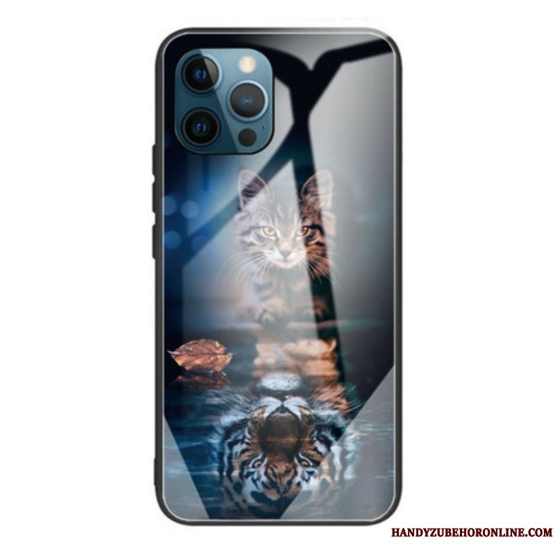 Cover iPhone 13 Pro Mit Tiger Hærdet Glas