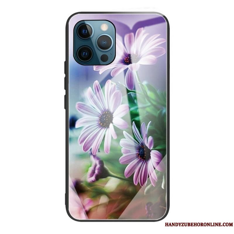 Cover iPhone 13 Pro Realistiske Hærdet Glas Blomster