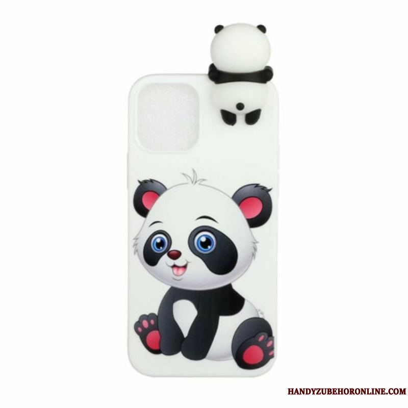 Cover iPhone 13 Pro Sød Panda 3d