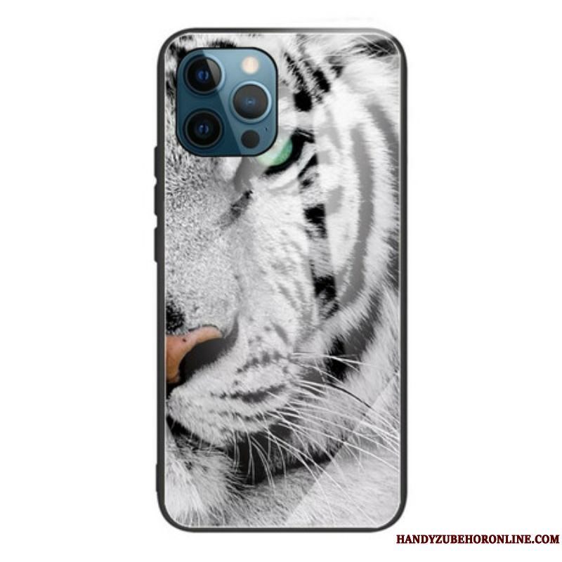 Cover iPhone 13 Pro Tiger Hærdet Glas