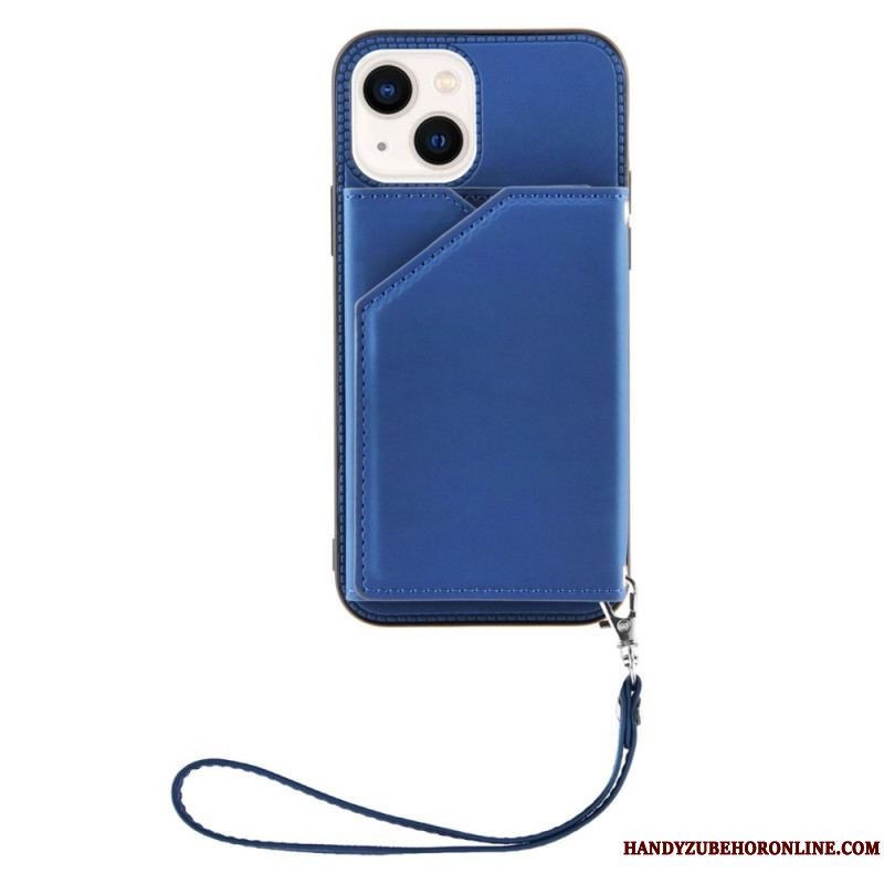 Cover iPhone 14 Med Snor Remkortholder