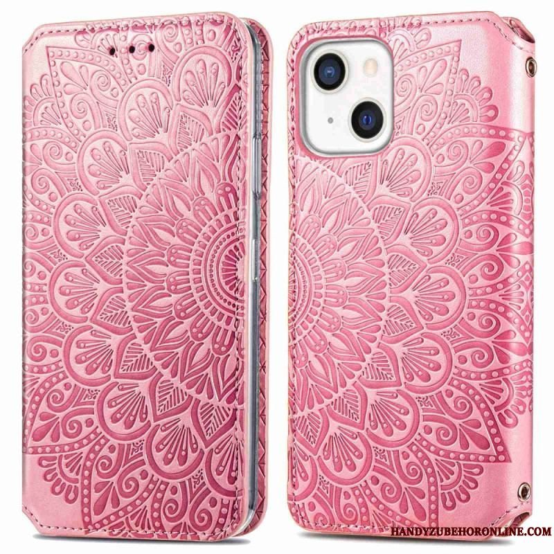 Cover iPhone 14 Plus Flip Cover Mandala