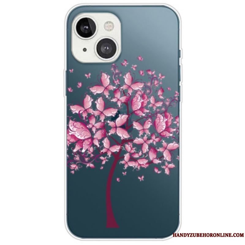 Cover iPhone 14 Plus Gennemsigtigt Sommerfugletræ