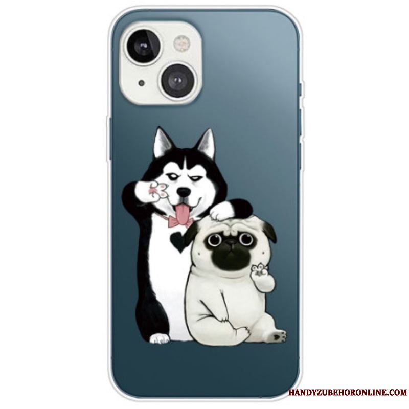 Cover iPhone 14 Plus Sjove Hunde