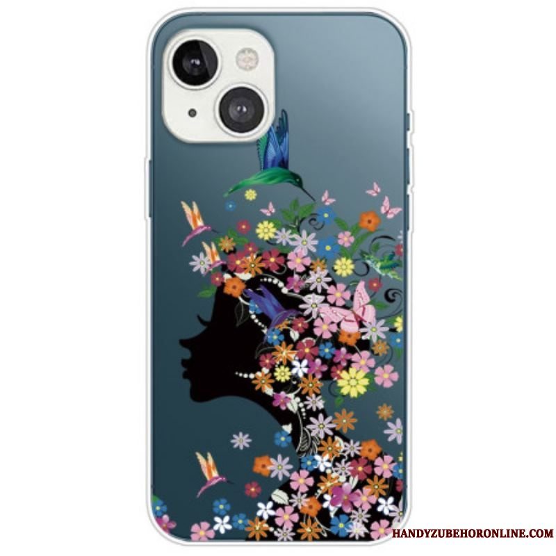 Cover iPhone 14 Plus Smukt Blomsterhoved
