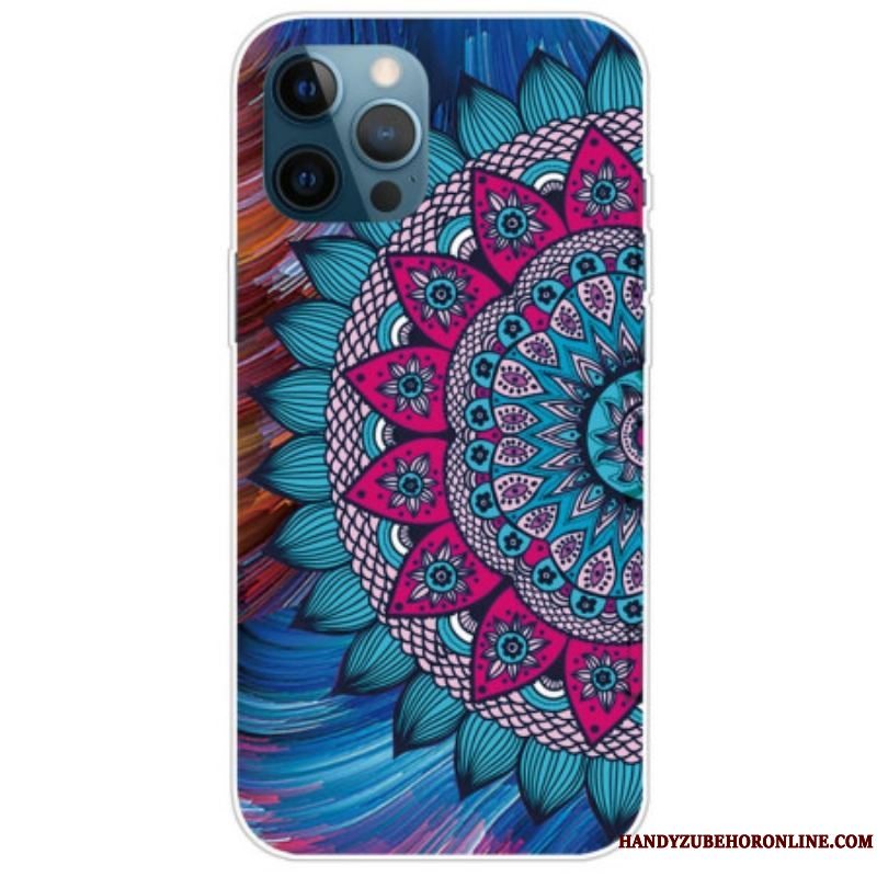 Cover iPhone 14 Pro Farverig Mandala