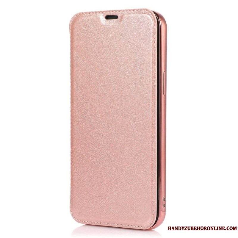 Cover iPhone 14 Pro Flip Cover Kortholder I Imiteret Læder