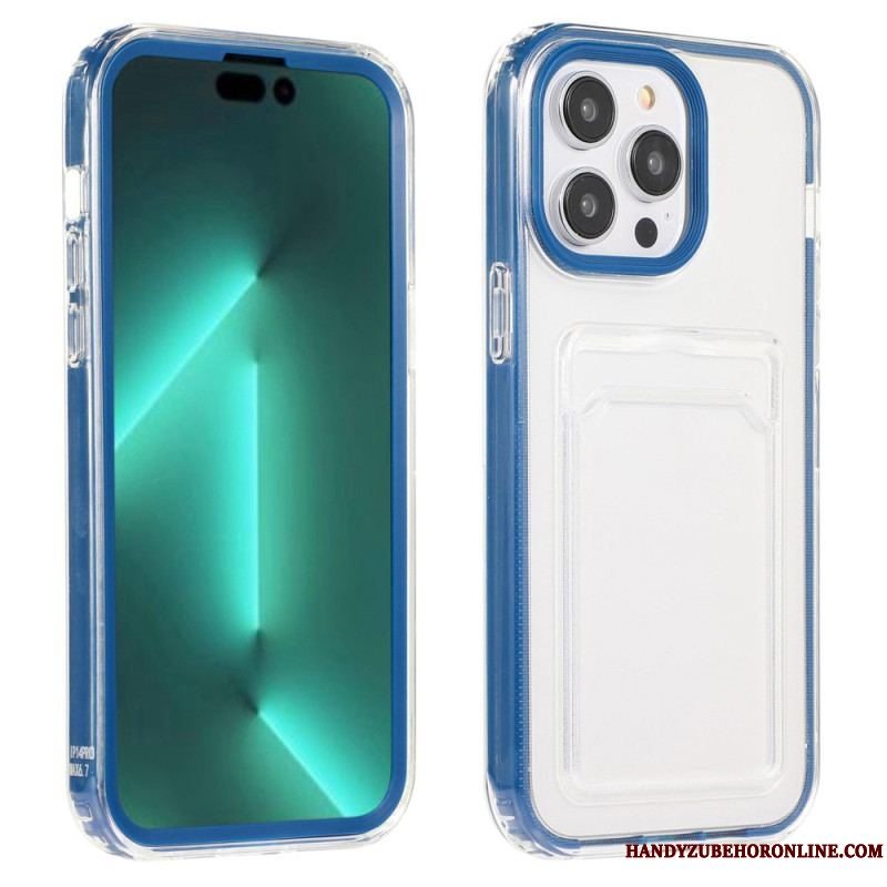 Cover iPhone 14 Pro Gennemsigtig Kortholder