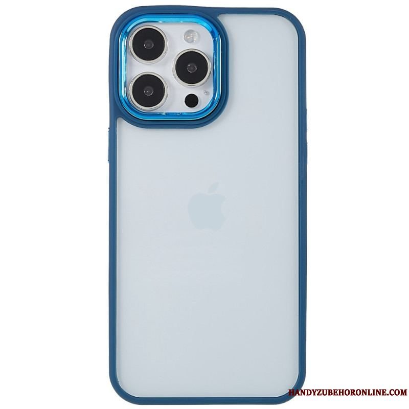 Cover iPhone 14 Pro Gennemsigtige Farvede Kanter