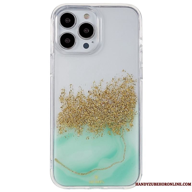 Cover iPhone 14 Pro Glitter Kunst