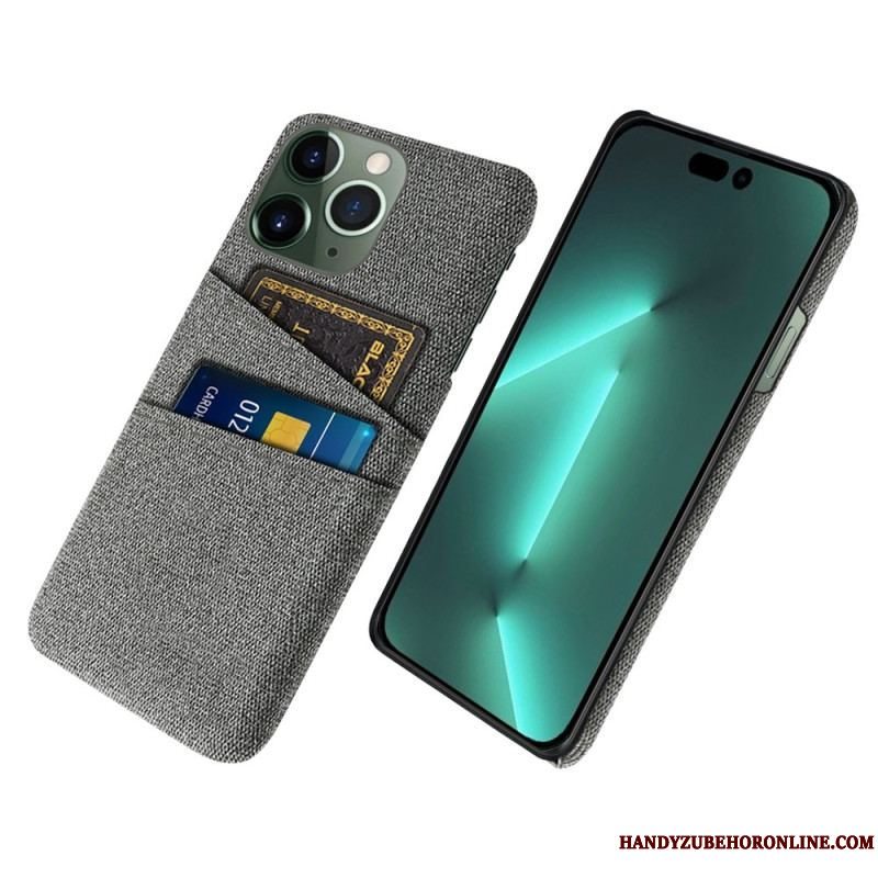 Cover iPhone 14 Pro Kortholder I Stof