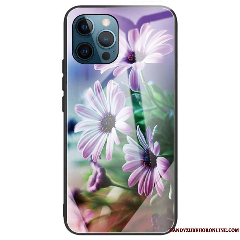 Cover iPhone 14 Pro Max Hærdet Glas Blomster