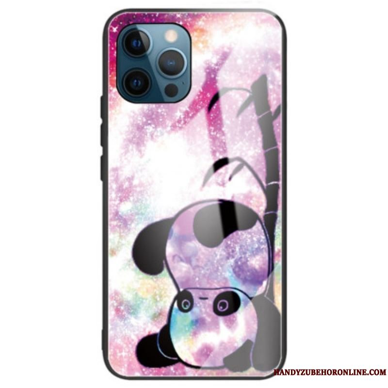 Cover iPhone 14 Pro Max Panda Hærdet Glas