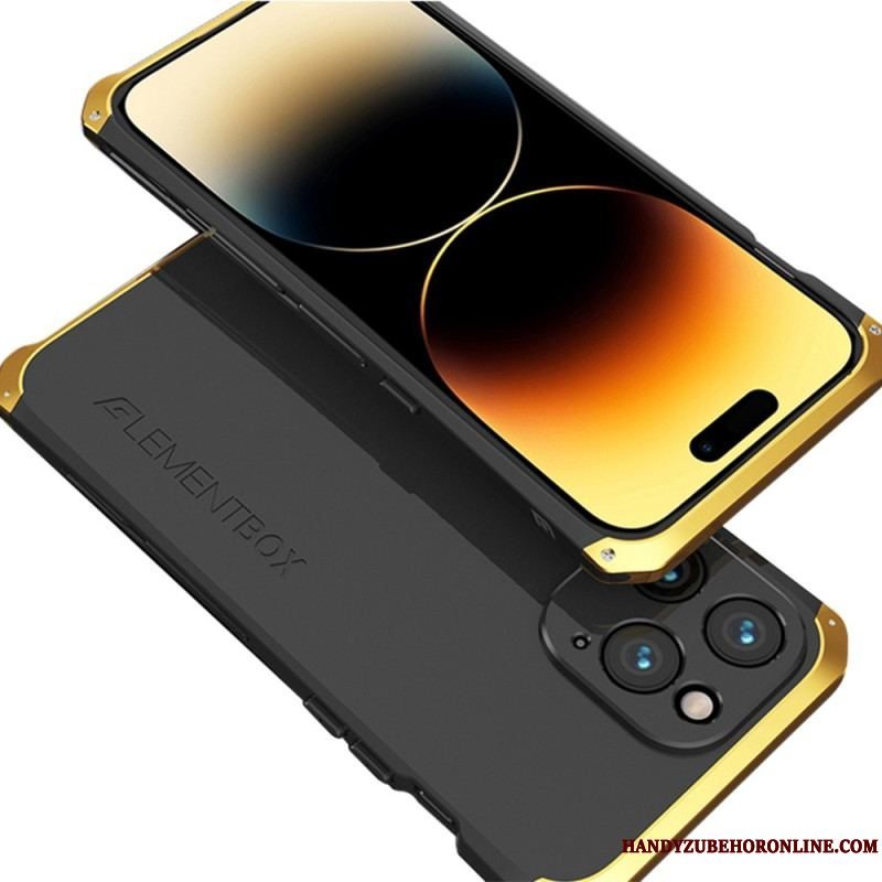 Cover iPhone 14 Pro Max Tofarvet Metalramme