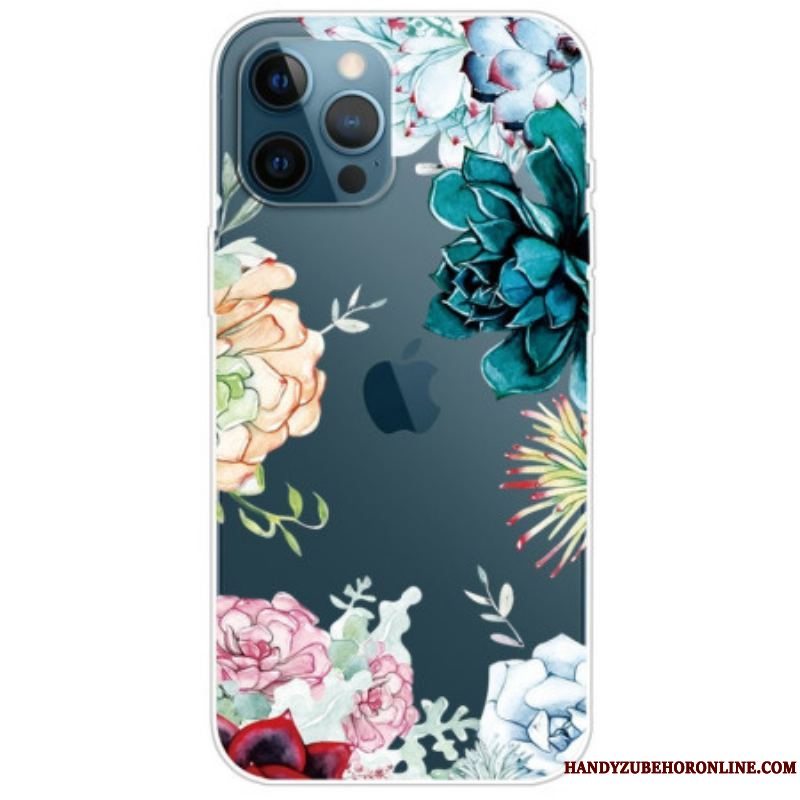 Cover iPhone 14 Pro Sømløse Akvarelblomster