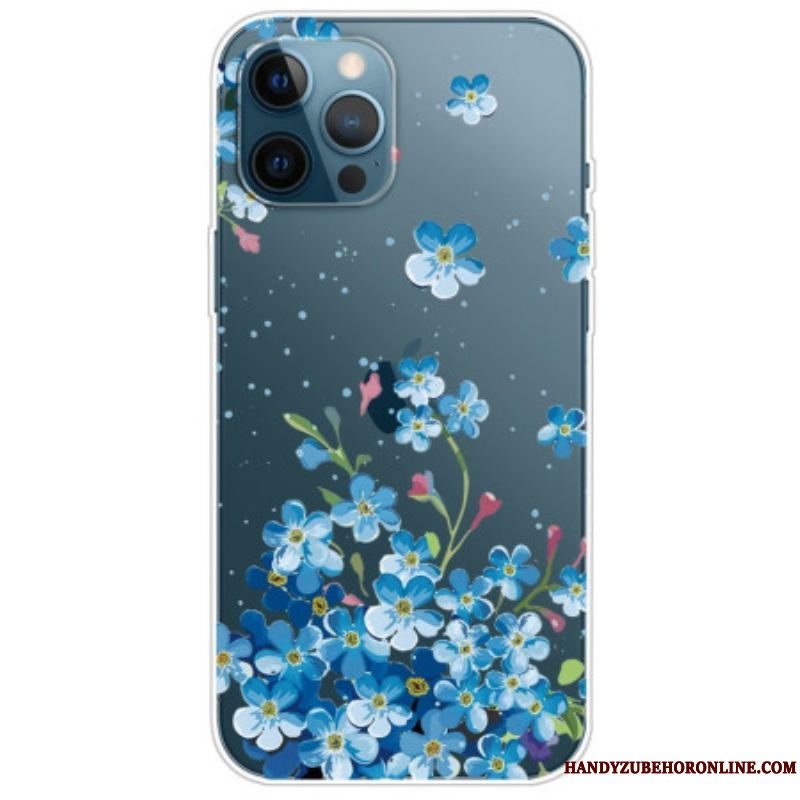 Cover iPhone 14 Pro Sømløse Blå Blomster