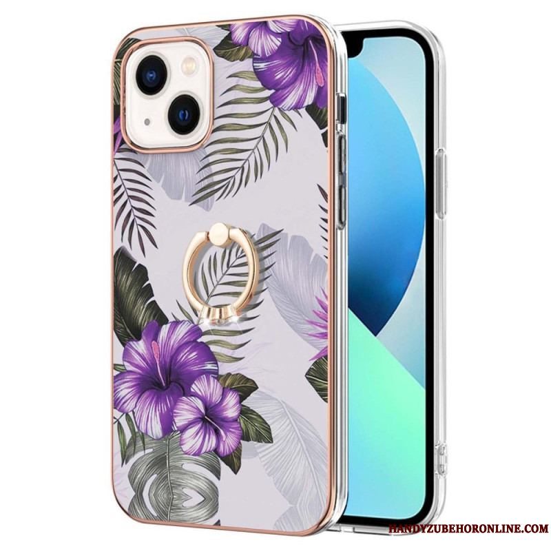 Cover iPhone 15 Plus Blomster Ring-holder