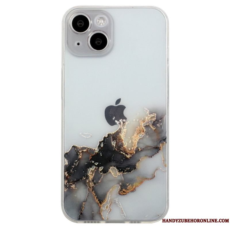 Cover iPhone 15 Plus Fleksibel Marmor