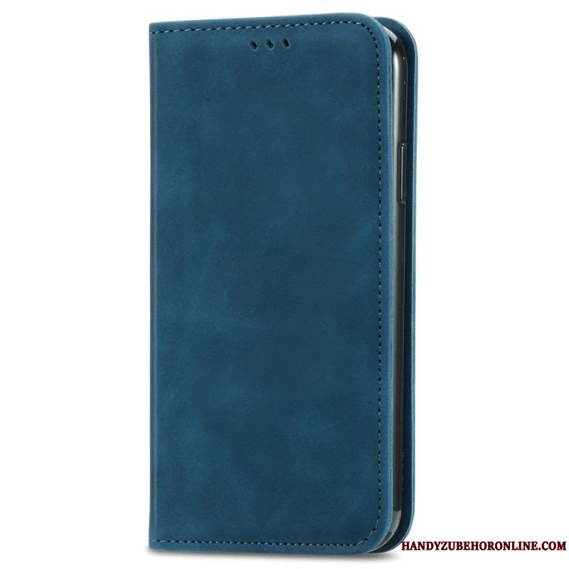 Cover iPhone 15 Plus Flip Cover Blødt Kunstlæder