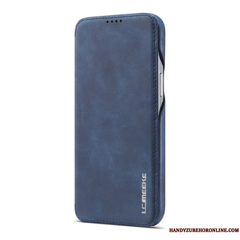 Cover iPhone 15 Plus Flip Cover Imiteret Læder Lc.imeeke