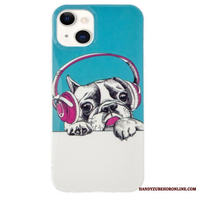 Cover iPhone 15 Plus Fluorescerende Hovedtelefoner
