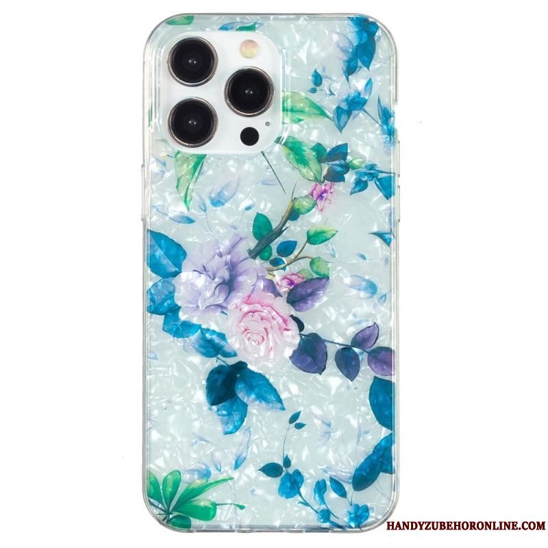 Cover iPhone 15 Pro Blomster