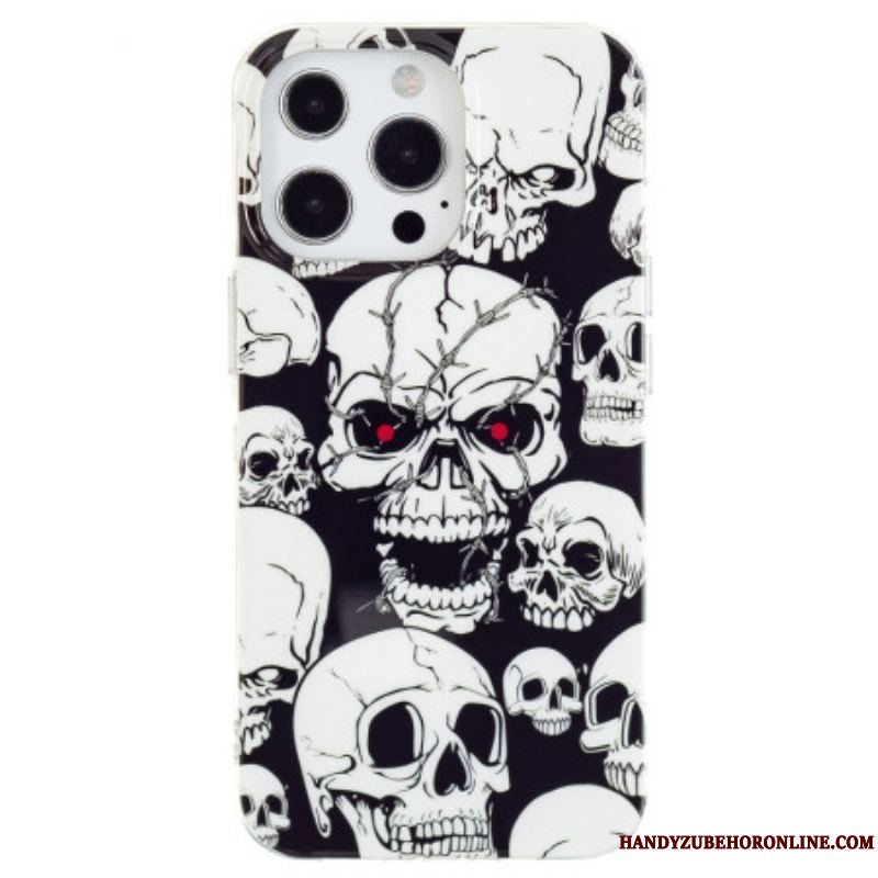 Cover iPhone 15 Pro Fluorescerende Kranie