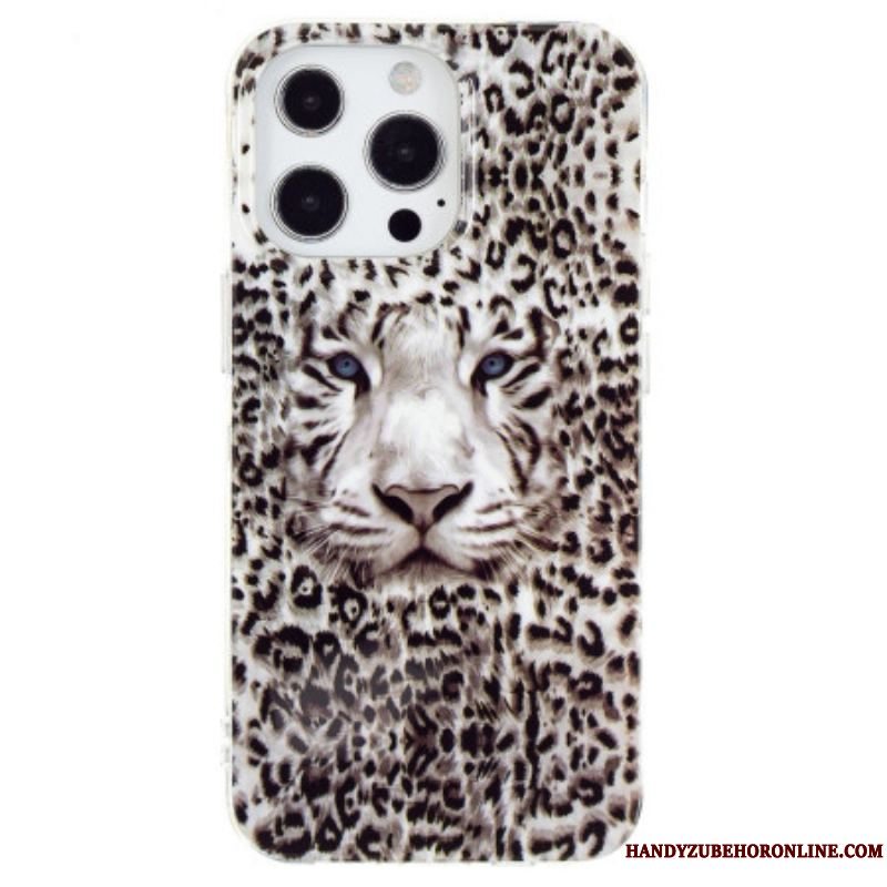 Cover iPhone 15 Pro Fluorescerende Leopard