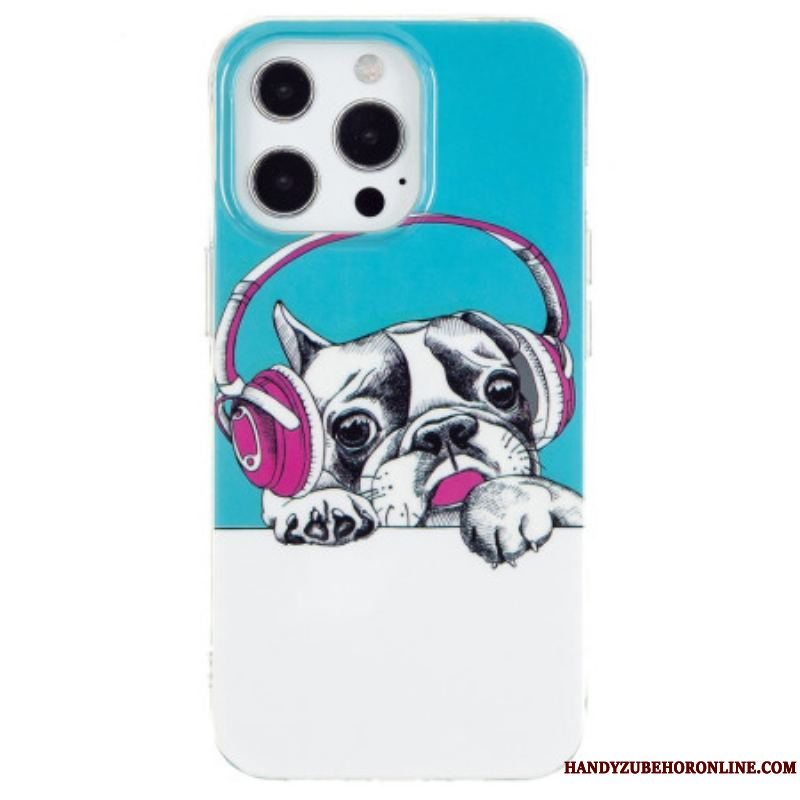 Cover iPhone 15 Pro Max Fluorescerende Hund