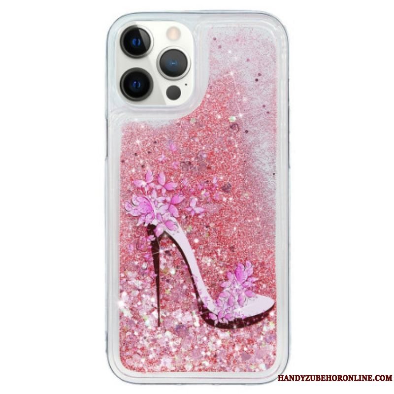 Cover iPhone 15 Pro Pailletter Pumpe