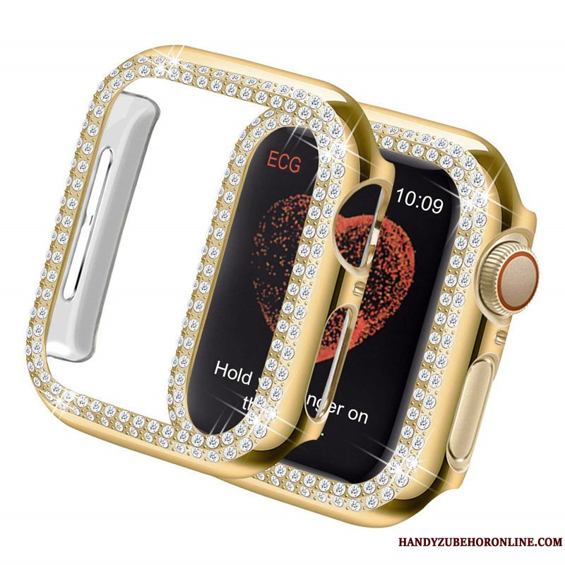 Etui Apple Watch Series 1 Strass Belægning Hård, Cover Apple Watch Series 1 Strass Guld Trend