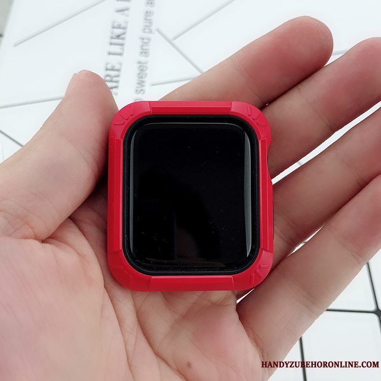Etui Apple Watch Series 3 Silikone Rød Anti-fald, Cover Apple Watch Series 3 Tasker