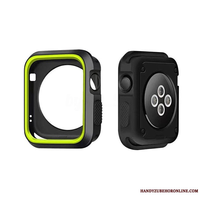 Etui Apple Watch Series 4 Beskyttelse Anti-fald Grøn, Cover Apple Watch Series 4 Blød Ramme Tilbehør