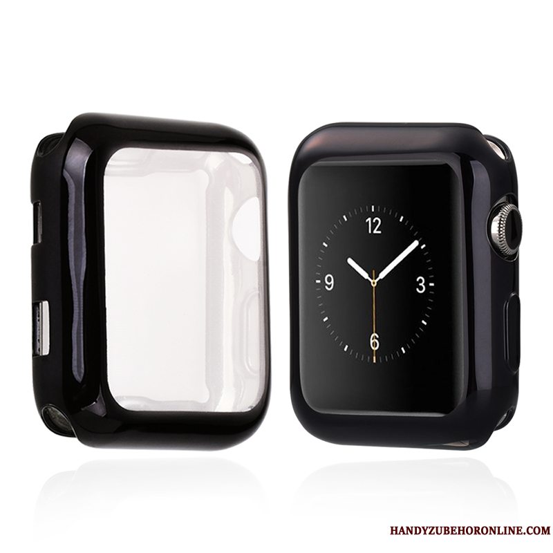 Etui Apple Watch Series 4 Beskyttelse Anti-fald Sort, Cover Apple Watch Series 4 Tasker Tynd Belægning