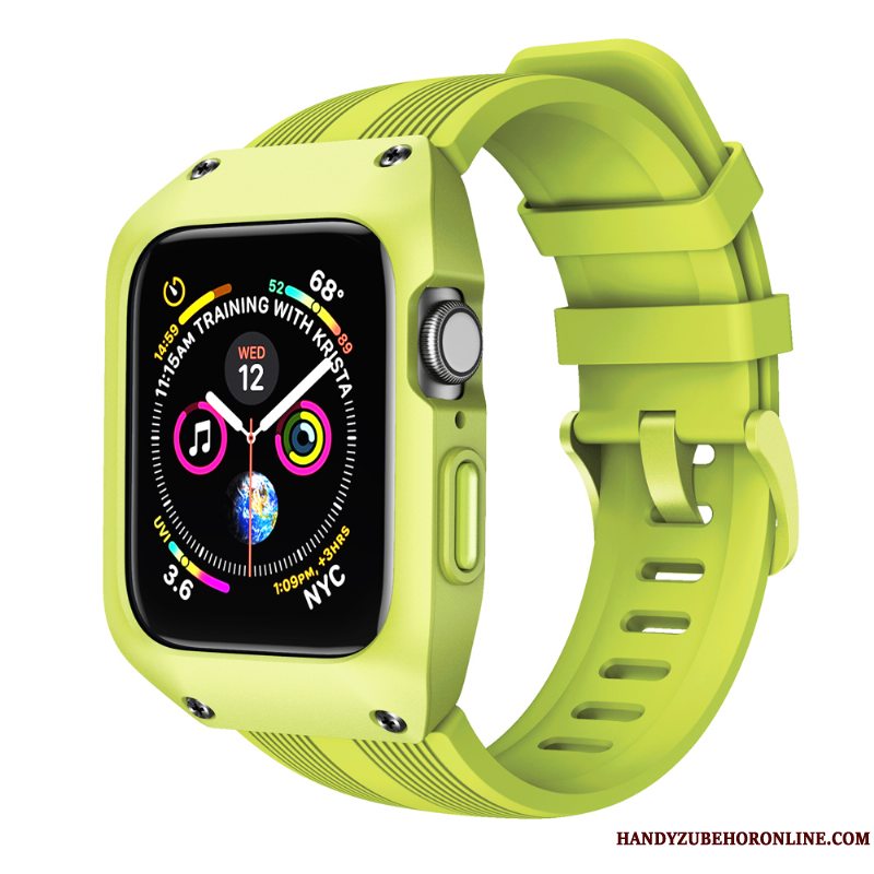 Etui Apple Watch Series 4 Kreativ Sport Grøn, Cover Apple Watch Series 4 Beskyttelse Anti-fald