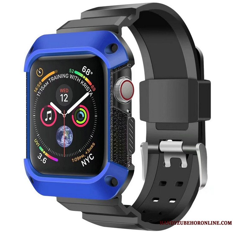 Etui Apple Watch Series 5 Beskyttelse Sport Anti-fald, Cover Apple Watch Series 5 Armour Blå