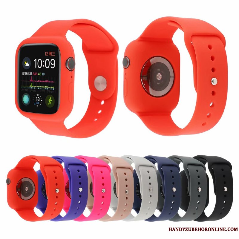 Etui Apple Watch Series 5 Mode Trend Rød, Cover Apple Watch Series 5 Beskyttelse Ny Sport